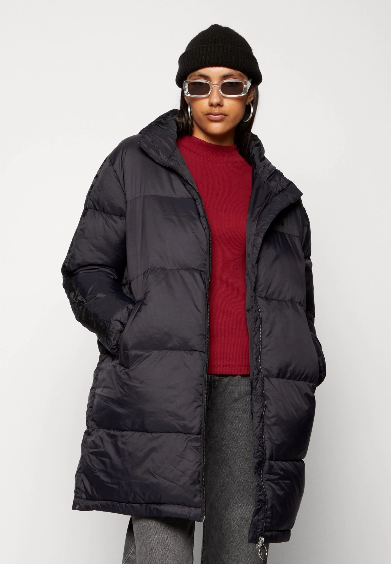 Fila Berislav Long Padded Coat - Winter Coat - Moonless Night - Image 4