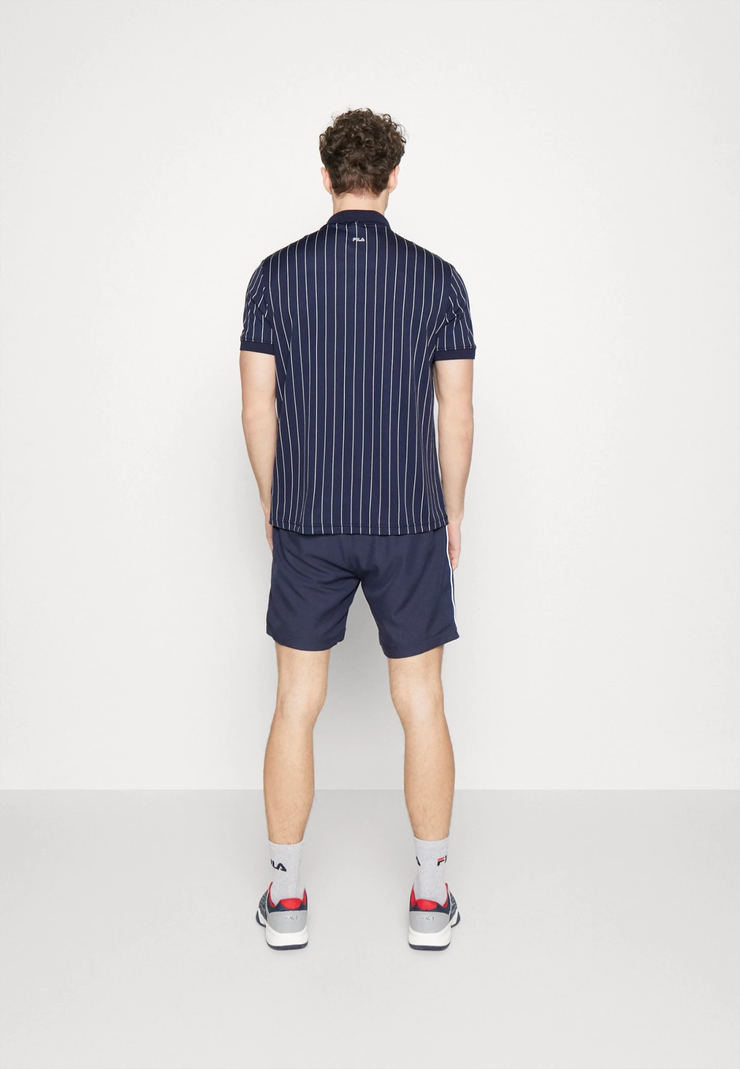 Fila Stripes - Polo Shirt - Navy/White - Image 3