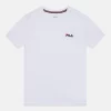 Fila Logo Small Kids Unisex - Basic T-Shirt - White