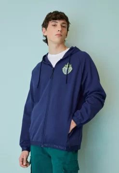 Fila Trassem Hooded Track Jacket - Zip-Up Sweatshirt - Medieval Blue