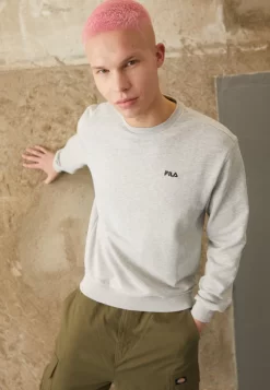 Fila Brustem Crew - Sweatshirt - Light Grey Melange