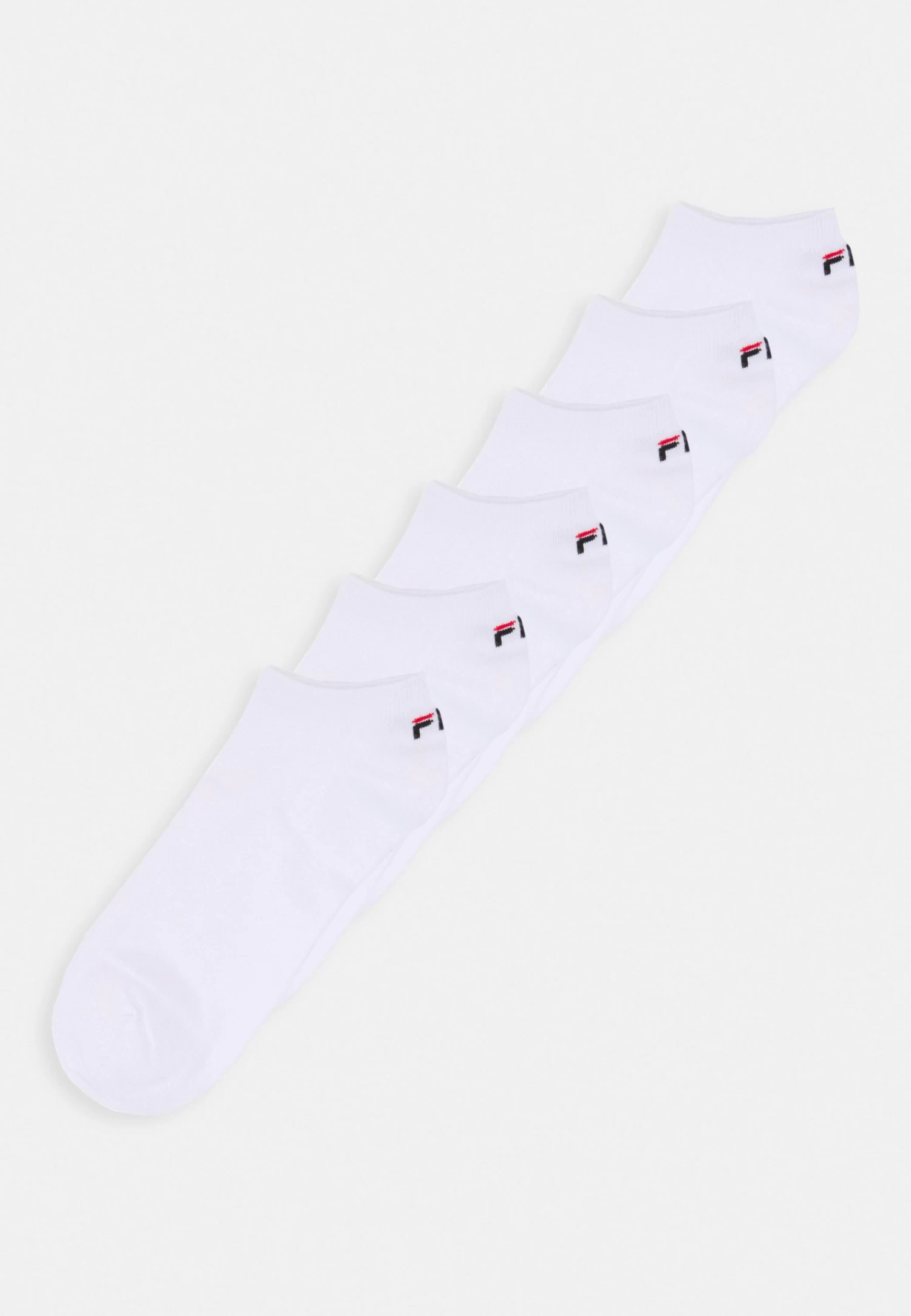 Fila Invisible Plain Socks Unisex 6 Pack - Socks - White