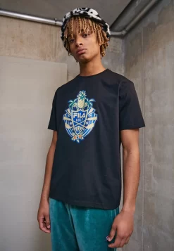 Fila Twistetal Graphic Tee - Print T-Shirt - Black