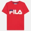 Fila Baia Mare Classic Logo Tee Unisex - Print T-Shirt - True Red