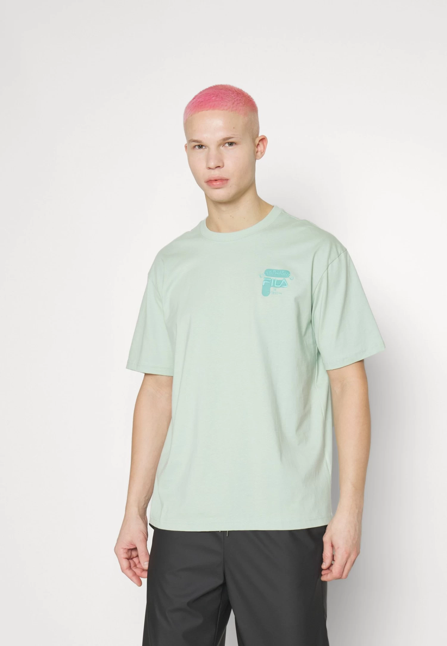 Fila Brovo Oversized Tee - Basic T-Shirt - Silt Green - Image 3