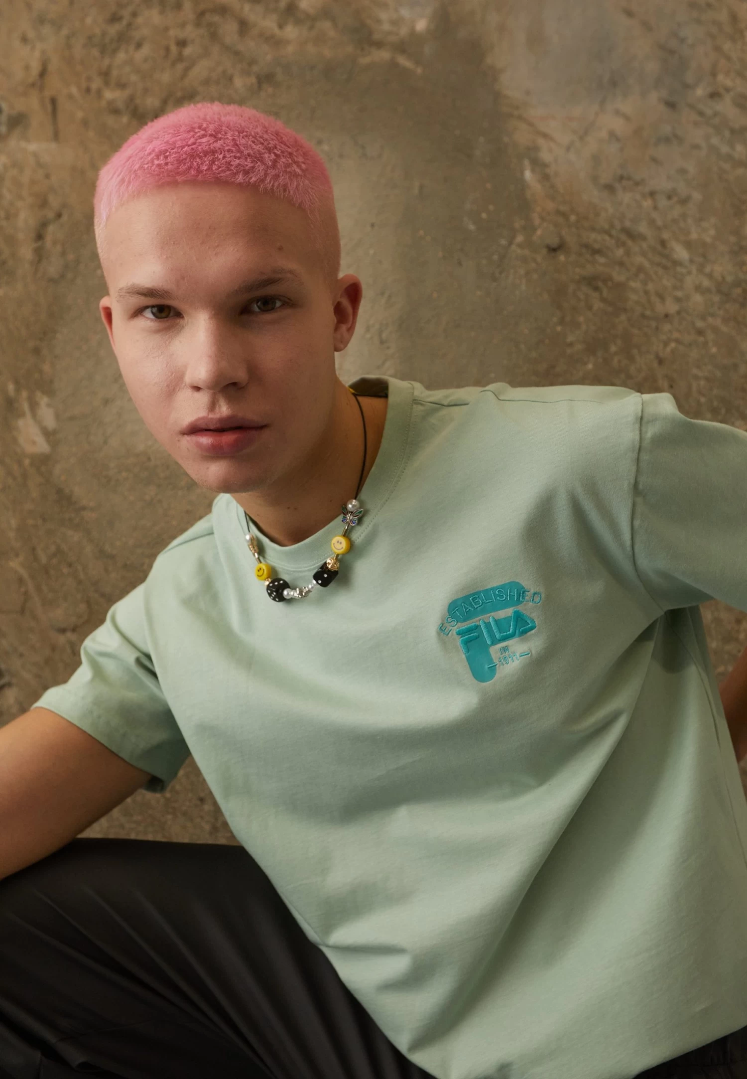 Fila Brovo Oversized Tee - Basic T-Shirt - Silt Green