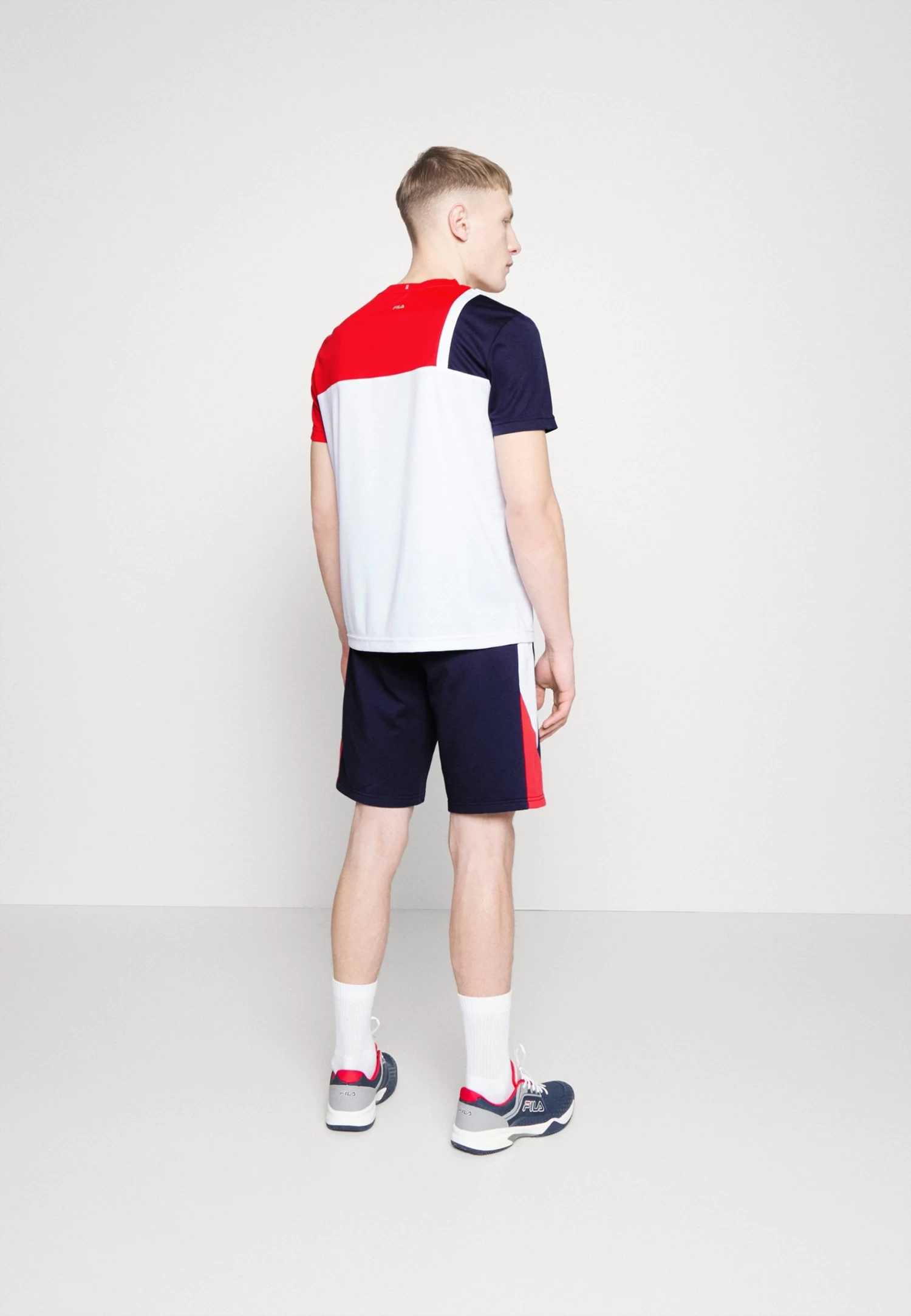Fila Melvin - Sports Shorts - Navy/Red - Image 3