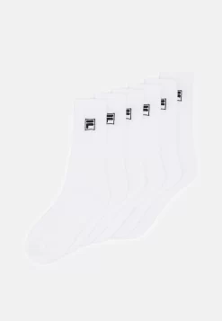 Fila Crew Tennis 6 Pack Unisex - Socks - White