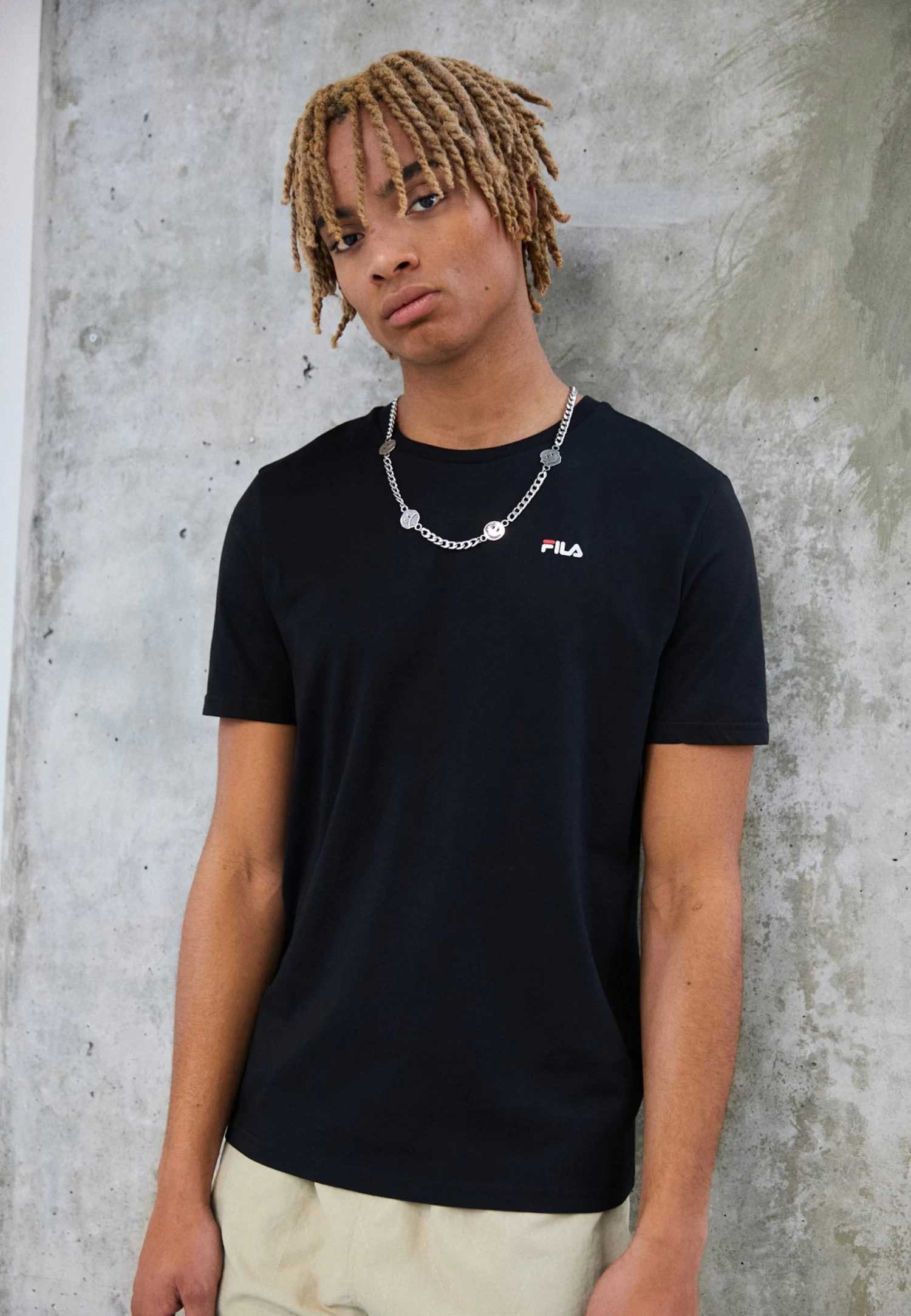 Fila Brod Tee 2 Pack - Basic T-Shirt - Black/Bright White - Image 3