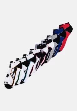 Fila Junior Boy Invisible 9 Pack - Socks - White Navy/Grey Bluered/Fashion White