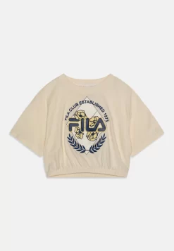 Fila Tamm Cropped Tee - Print T-Shirt - Antique White