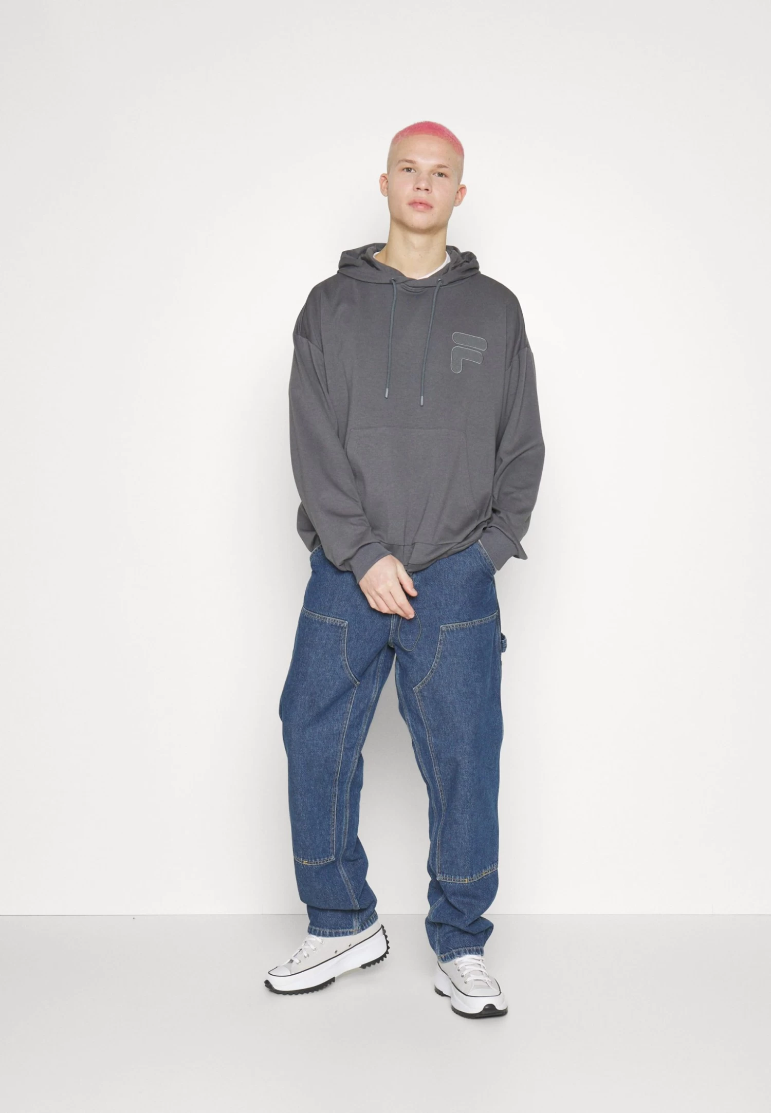 Fila Cuenca Oversized Hoody - Sweatshirt - Iron Gate - Image 3