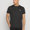Fila Stripes - Print T-Shirt - Black/White