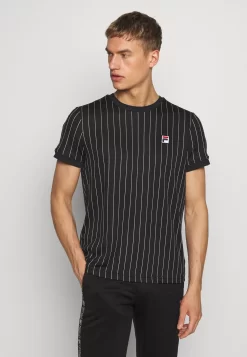 Fila Stripes - Print T-Shirt - Black/White