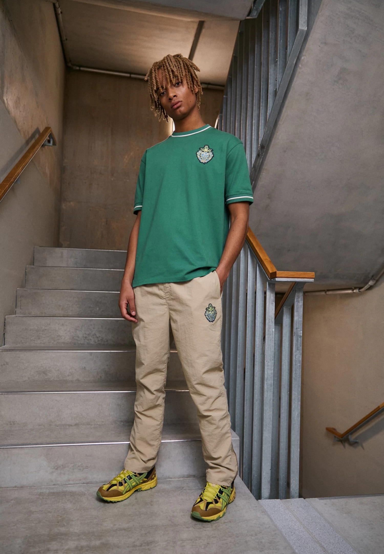 Fila Tettnang Tapered Pants - Tracksuit Bottoms - Fields Of Rye - Image 2