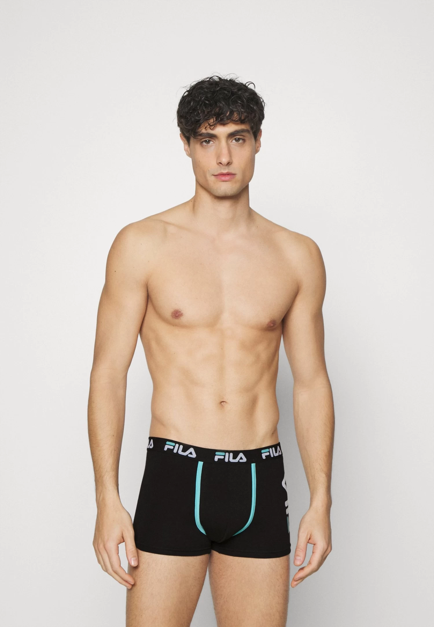 Fila Man Boxer 4 Pack - Pants - White/Navy/Blue Light/Black