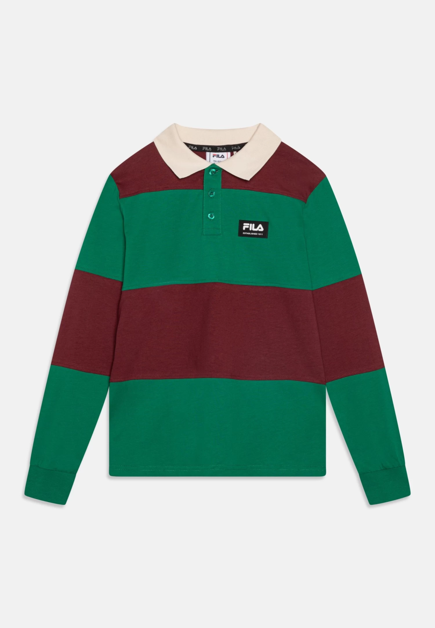 Fila Thierstein Unisex - Polo Shirt - Verdant Green/Tawny Port