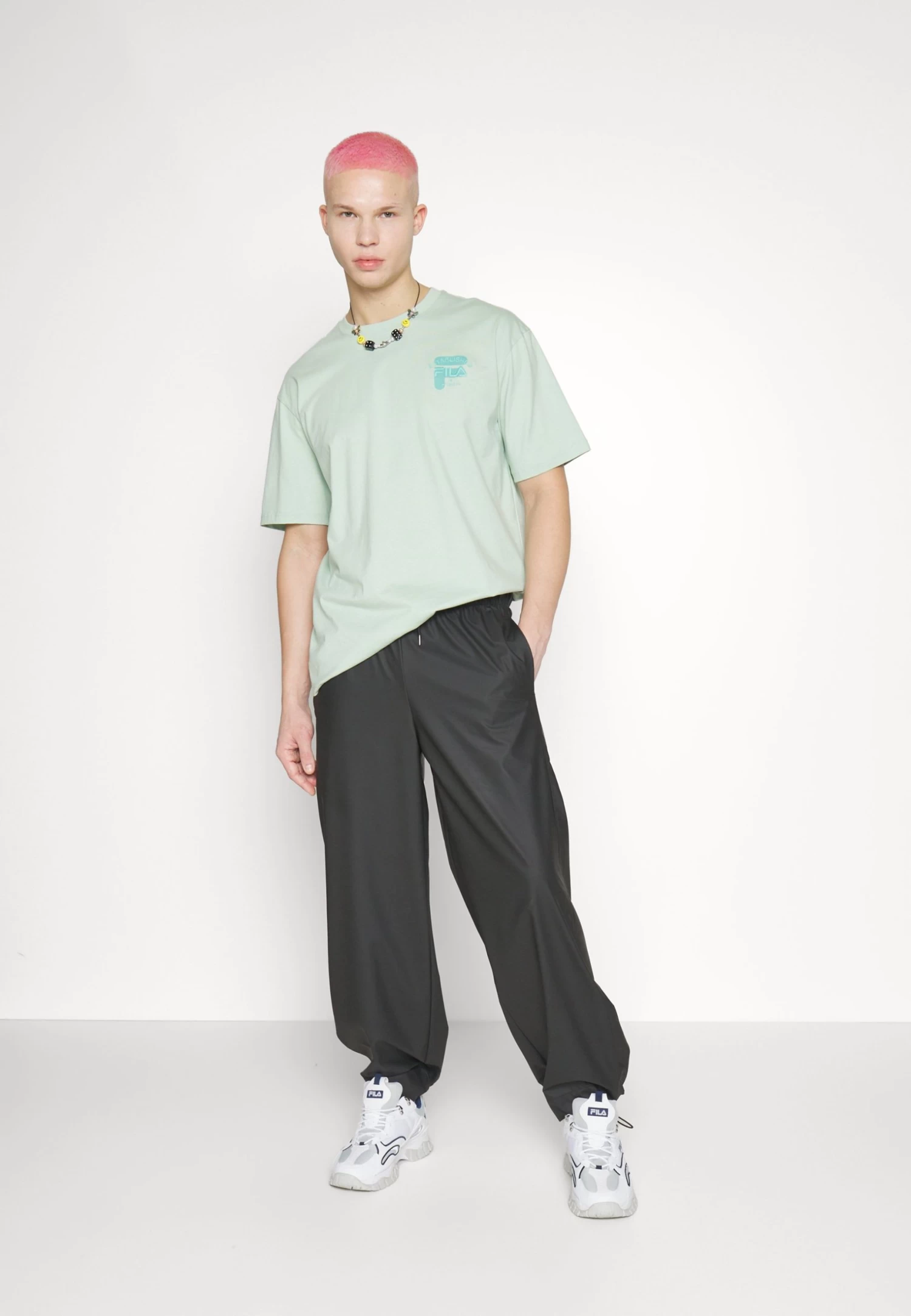 Fila Brovo Oversized Tee - Basic T-Shirt - Silt Green - Image 5