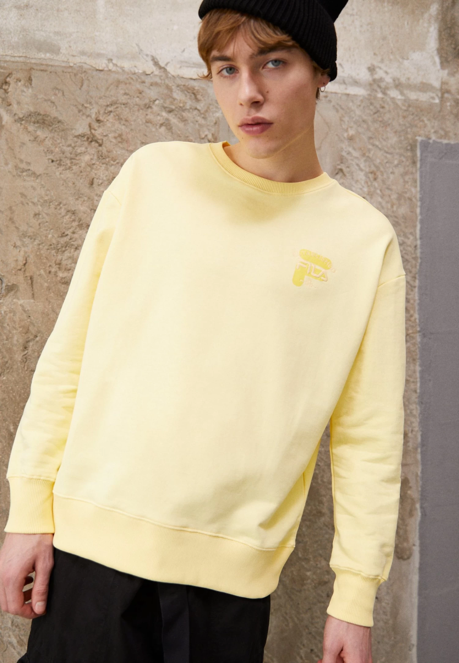 Fila Baben Oversized Crew - Sweatshirt - Pale Banana