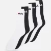 Fila Crew Tennis 6 Pack - Socks - Black/White