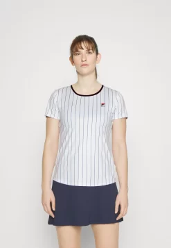 Fila Leonie - Sports T-Shirt - White / Navy