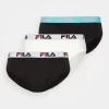 Fila Man Brief 3 Pack - Briefs - Black/Blue Light/White