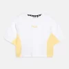 Fila Badajoz Tee - Print T-Shirt - Bright White/Pale Banana