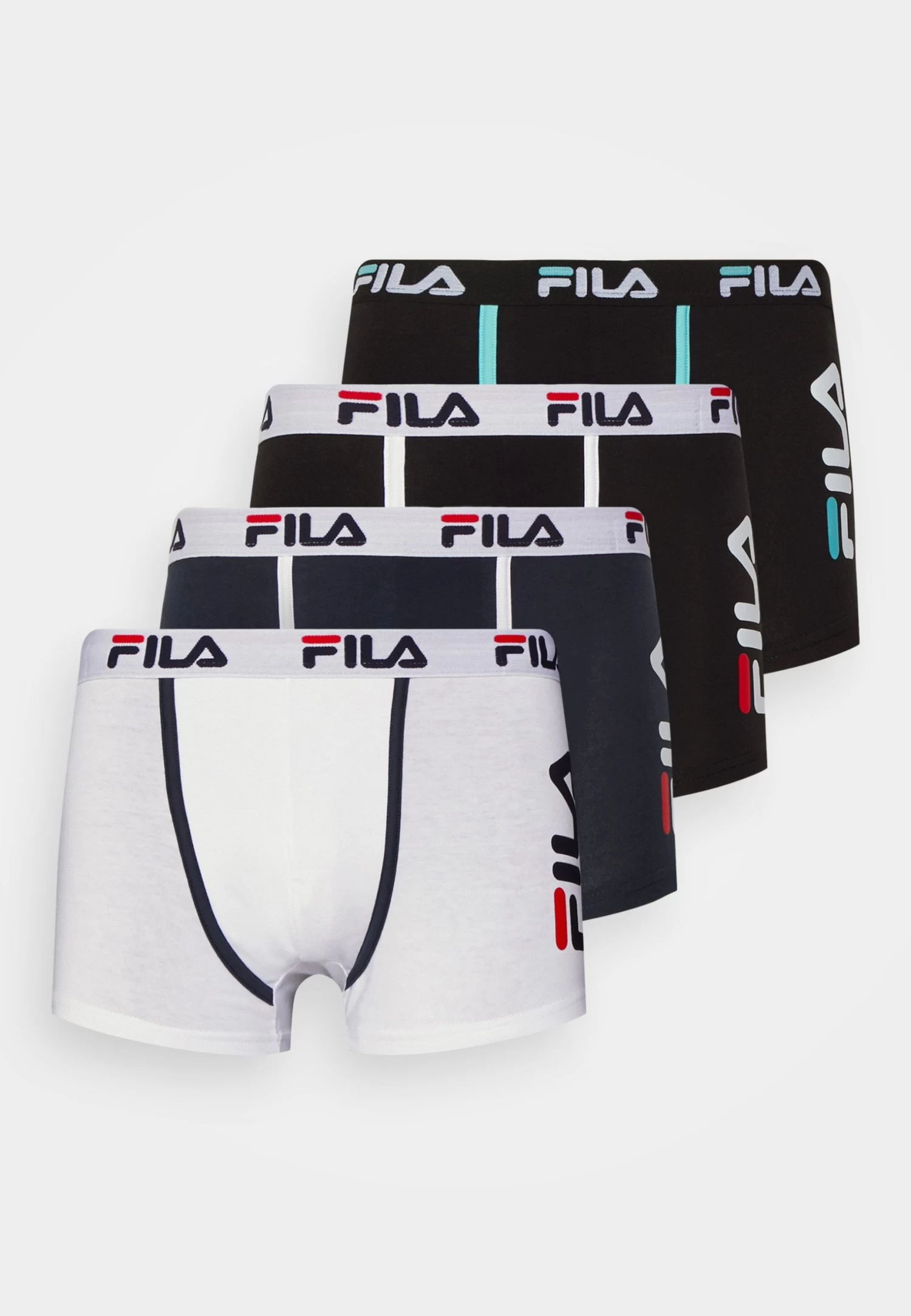 Fila Man Boxer 4 Pack - Pants - White/Navy/Blue Light/Black - Image 5