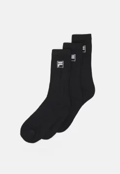 Fila Crew Tennis 6 Pack Unisex - Socks - Black