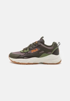 Fila Novarra Unisex - Trainers - Plum Truffle/Oil Green