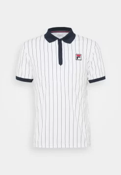 Fila Stripes Björn - Polo Shirt - White Alyssum