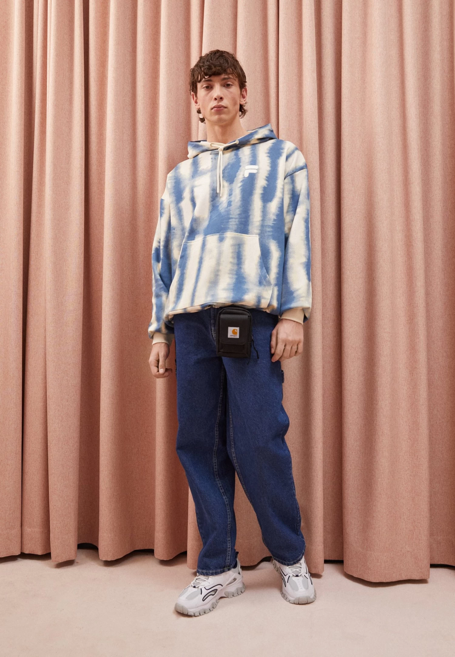 Fila Cajiz Oversized Hoody - Sweatshirt - Antique White/Water - Image 2