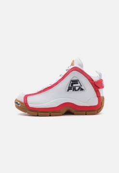 Fila Grant Hill Euro Basket Mid Unisex - High-Top Trainers - White/Red