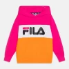 Fila Bagana Blocked Hoody Unisex - Sweatshirt - Orange Peel/Fuchsia Purple/Bright White