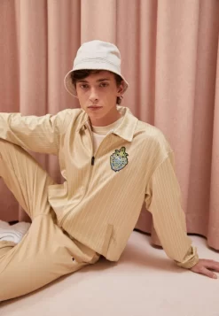 Fila Taarstedt Striped Track Jacket - Training Jacket - Fields Of Rye/Antique White