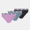 Fila Junior Girl Brief 3 Pack - Briefs - Lady Pink/Hydrangea/Black