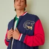 Fila Zurow College Jacket - Zip-Up Sweatshirt - Medieval Blue/True Red