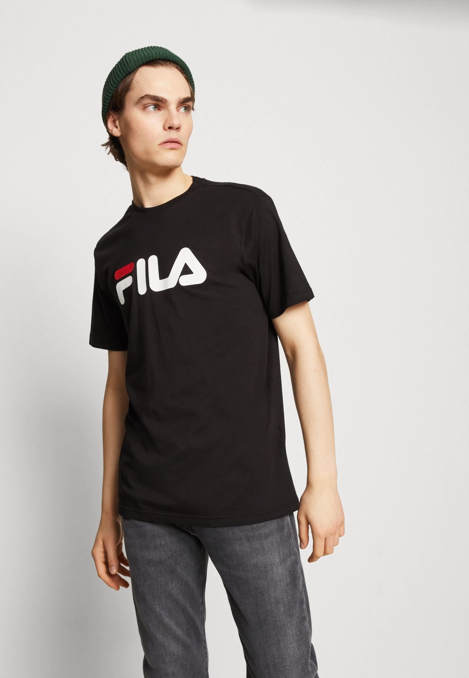 Fila Bellano Tee Unisex - Print T-Shirt - Black - Image 4
