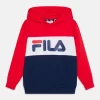 Fila Bagana Blocked Hoody Unisex - Sweatshirt - Medieval Blue/True Red/Bright White