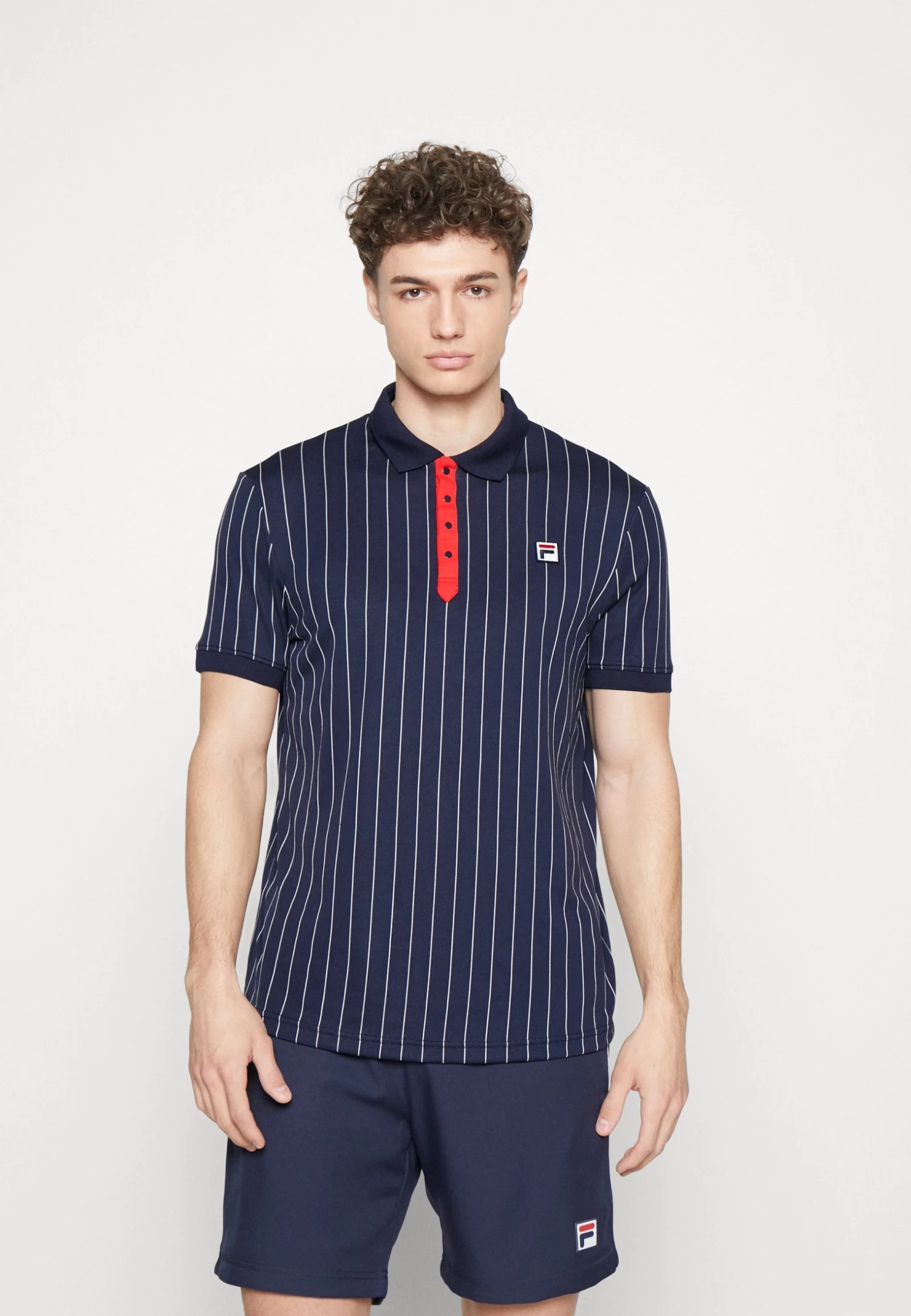 Fila Stripes - Polo Shirt - Navy/White