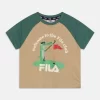 Fila Teschendorf Tee Unisex - Print T-Shirt - Fields Of Rye/Blue Spruce