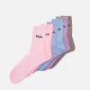 Fila Italia Unisex 6 Pack - Socks - Pion/Roseberry/Violet/Skye Blue/Bubble Gum/Latte