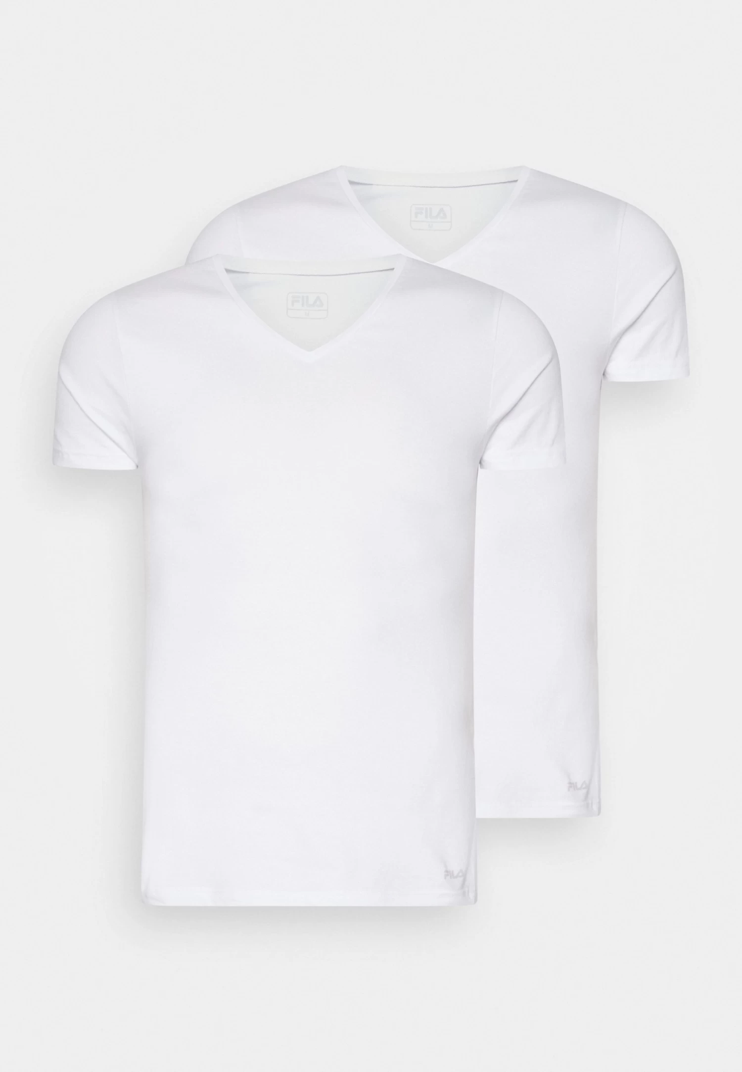 Fila Manv Neck Undershirt 2 Pack - Undershirt - White