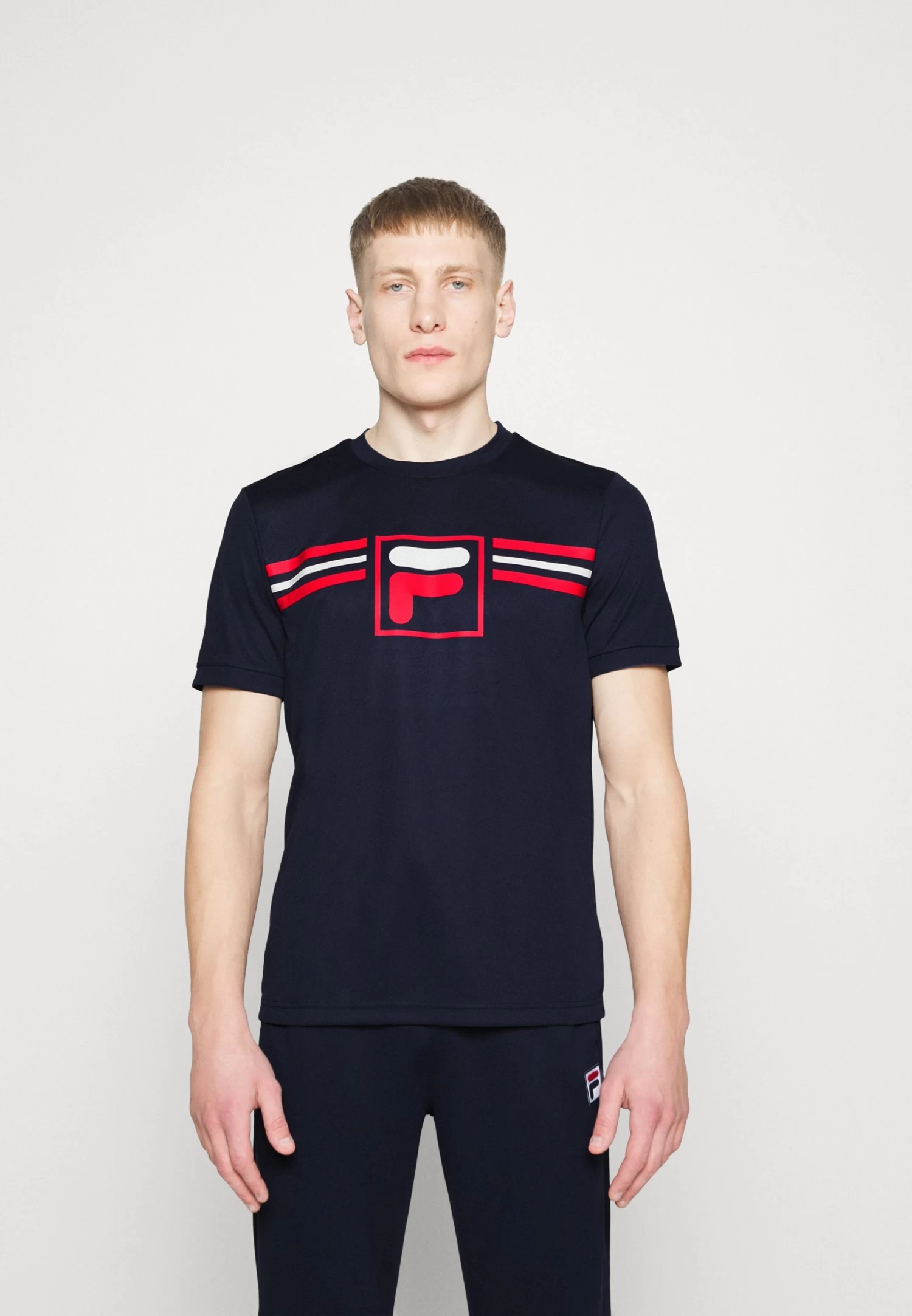 Fila Oscar - Sports T-Shirt - Navy
