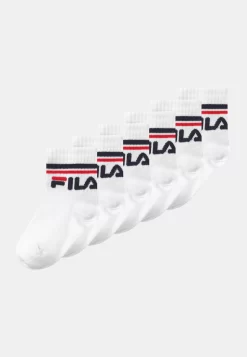 Fila Junior Quarter Unisex 6 Pack - Socks - White