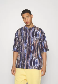 Fila Commercy Oversized Tee Unisex - Print T-Shirt - Blue Melting