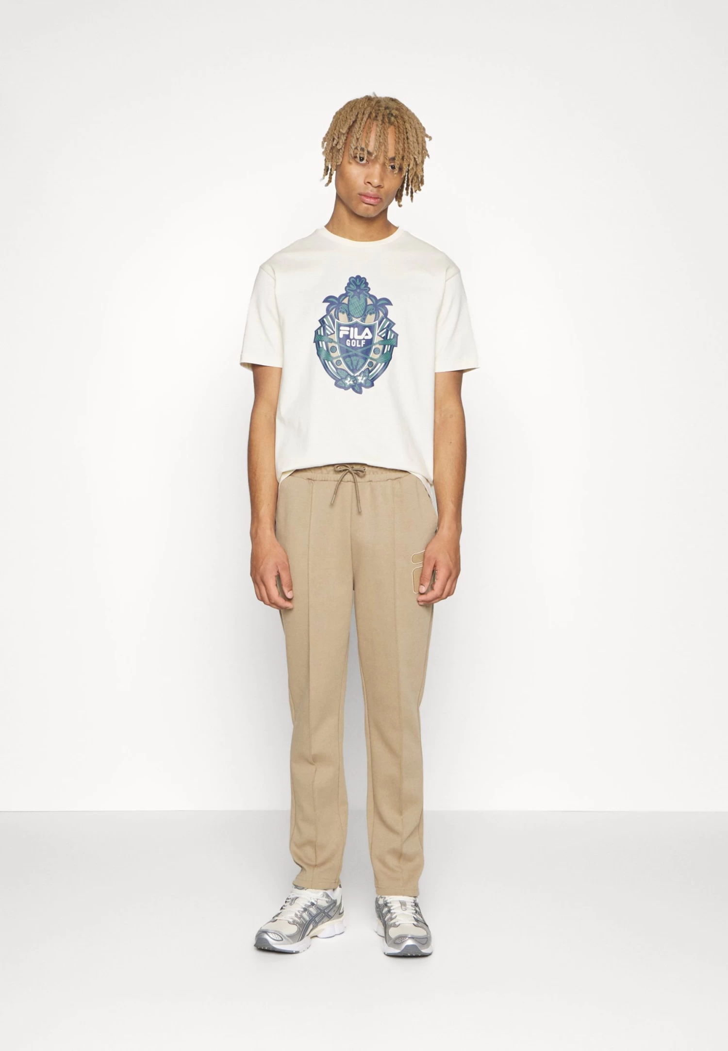 Fila Twistetal Graphic Tee - Print T-Shirt - Antique White - Image 5