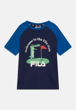 Fila Teschendorf Tee Unisex - Print T-Shirt - Medieval Blue/Lapis Blue