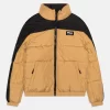 Fila Thalwenden Teens Blocked Puff Unisex - Winter Jacket - Iced Coffee/Black
