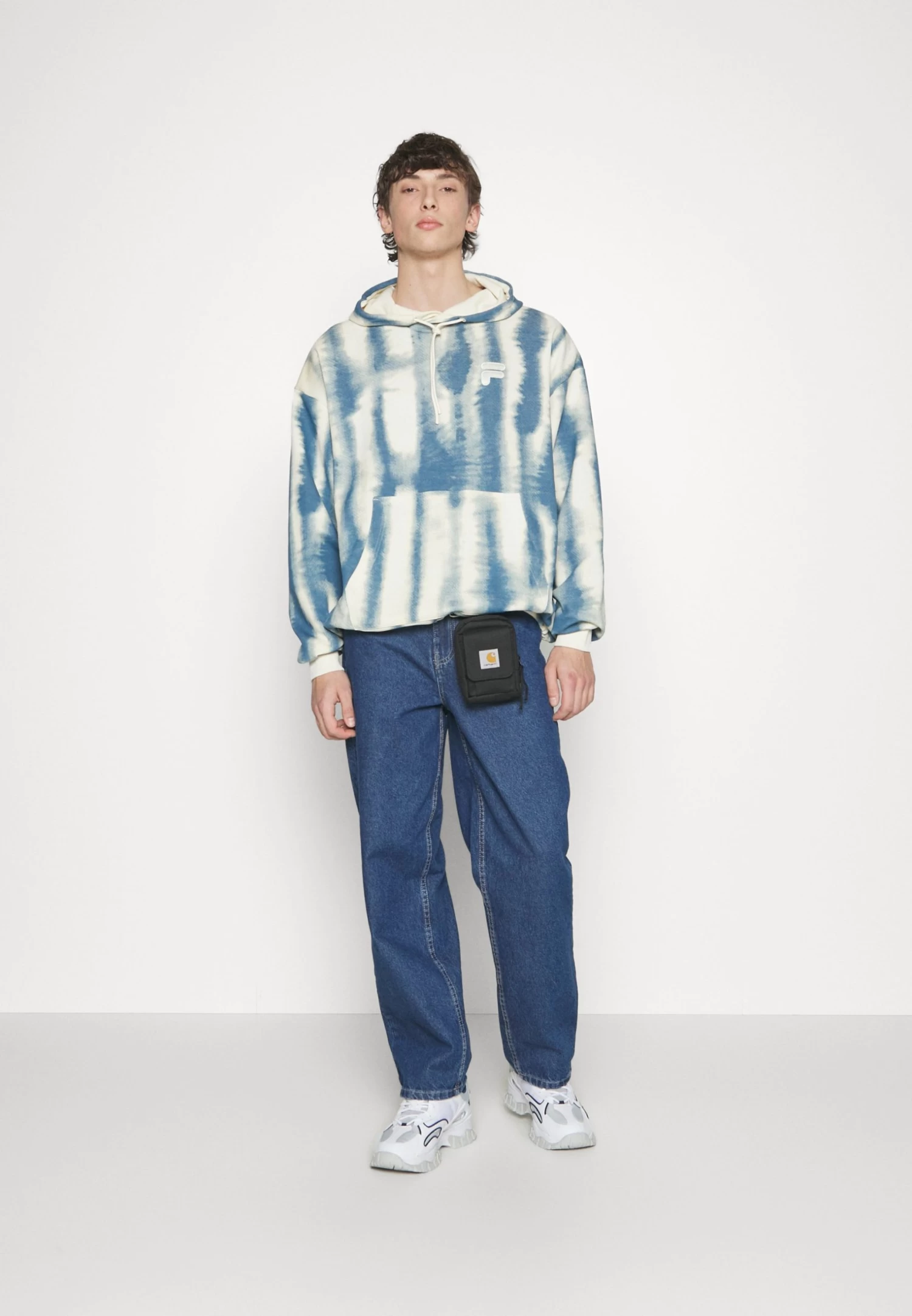 Fila Cajiz Oversized Hoody - Sweatshirt - Antique White/Water - Image 5